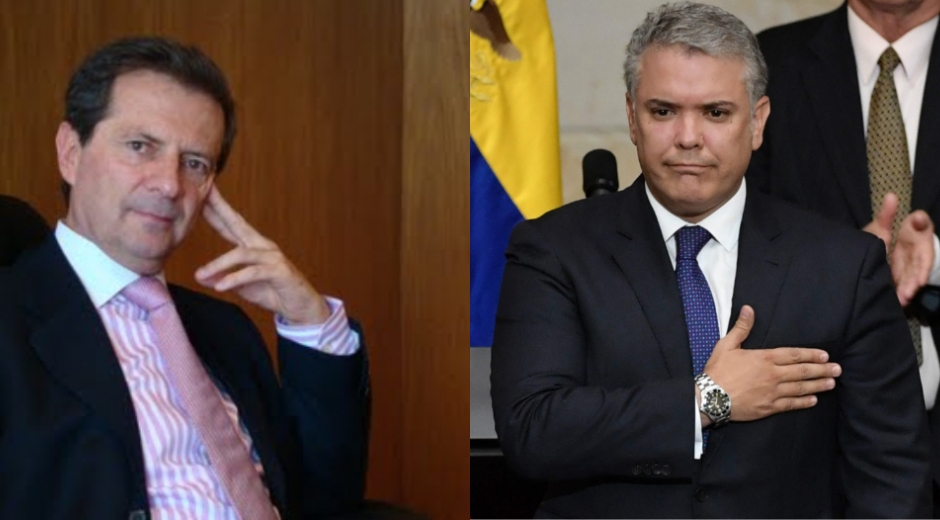 Fernando Londoño e Iván Duque.