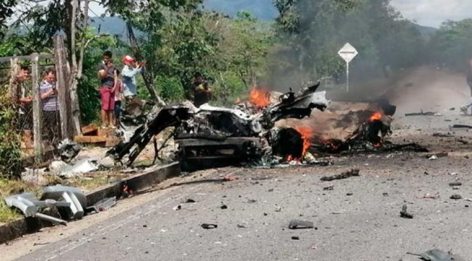 Twitter @Juan39998706 Ataque terrorista en Cubará, Boyacá