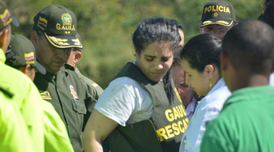 Melissa Martínez, el día de su liberación