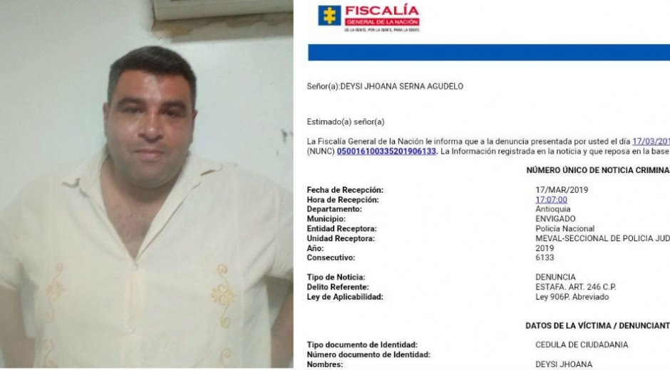Juan Camilo Londoño López, acusado de robar vehículos