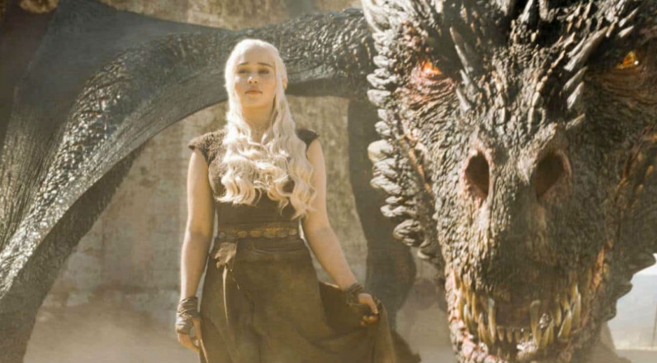 Daenerys Targaryenen, interpretada por Emilia Clarke.