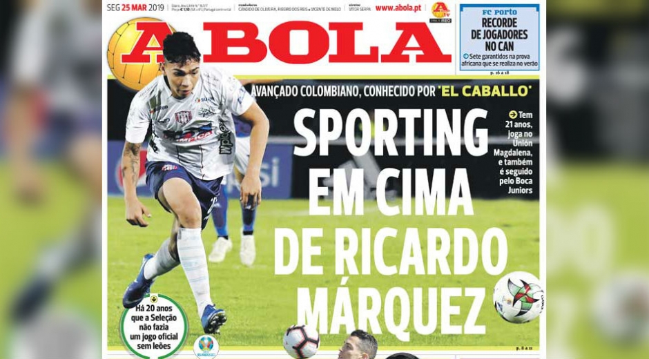 Portada 25 de marzo del diario deportivo 'A Bola'