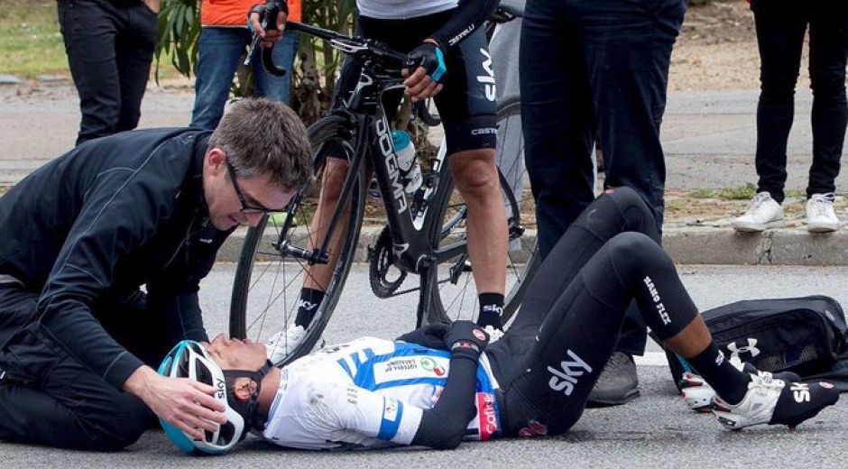 El colombiano era una de los hombres fuertes de su equipo para actuar en el Giro.