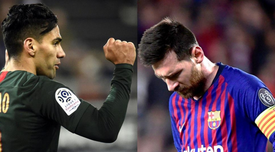 Radamel Falcao y Lionel Messi.