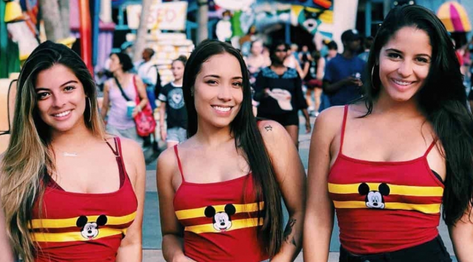 cortesía Luisa Fernanda W junto a Daniela y María Legarda