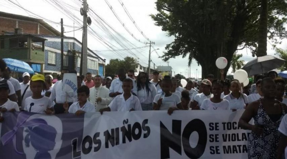 Manifestaciones en Buenaventura por el homicidio de la menor.