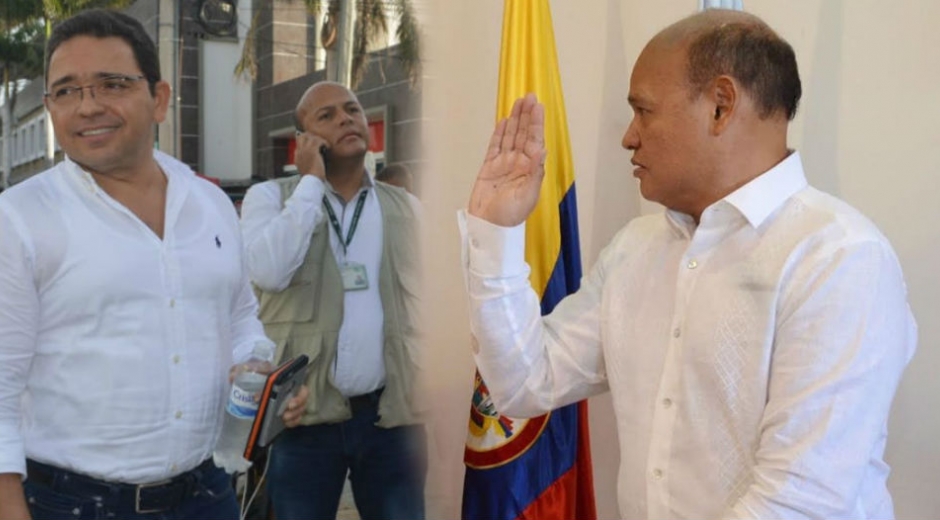 Seguimiento.co Carlos Milton Fonseca (derecha) fue el magistrado que ordenó que se hiciera de inmediato la audiencia de Martínez.