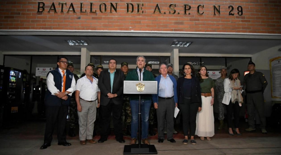 Iván Duque desde Popayán.