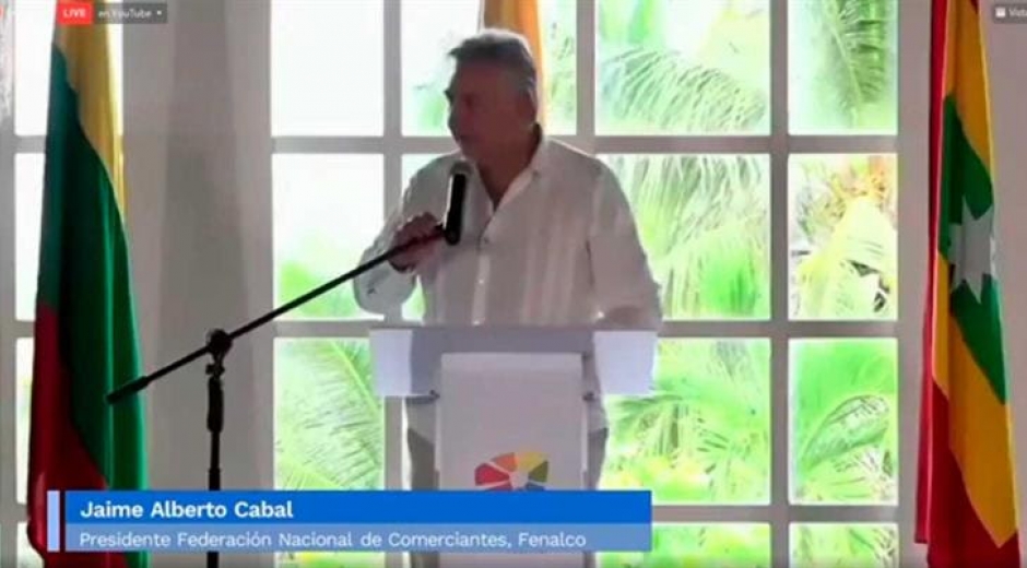 El presidente de la Federación Nacional de Comerciantes (Fenalco), Jaime Alberto Cabal
