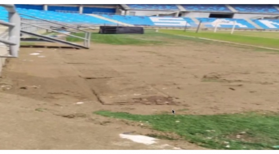 Cortesía El estadio albergó la inauguración de las justas y aún no ha sido entregado a la Alcaldía.