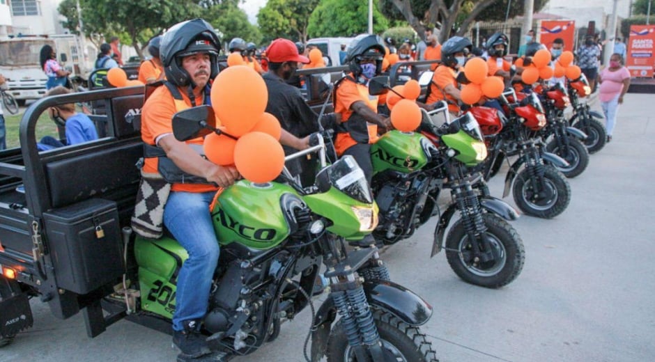 Alcaldía de Santa Marta Entrega de motocarros.