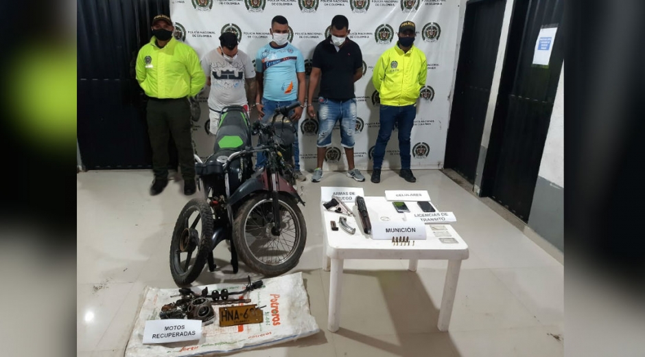 Capturados en Guamal.