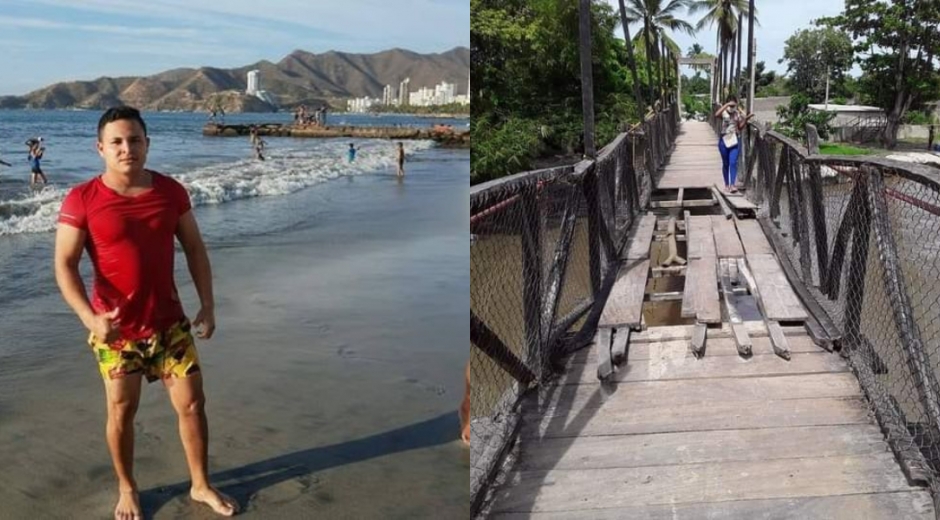 El joven, al parecer, se cayó de este puente el pasado domingo. 