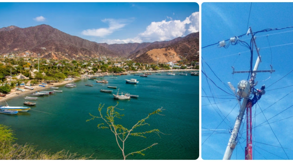 Taganga solamente tuvo 9 horas de energía el domingo pasado.