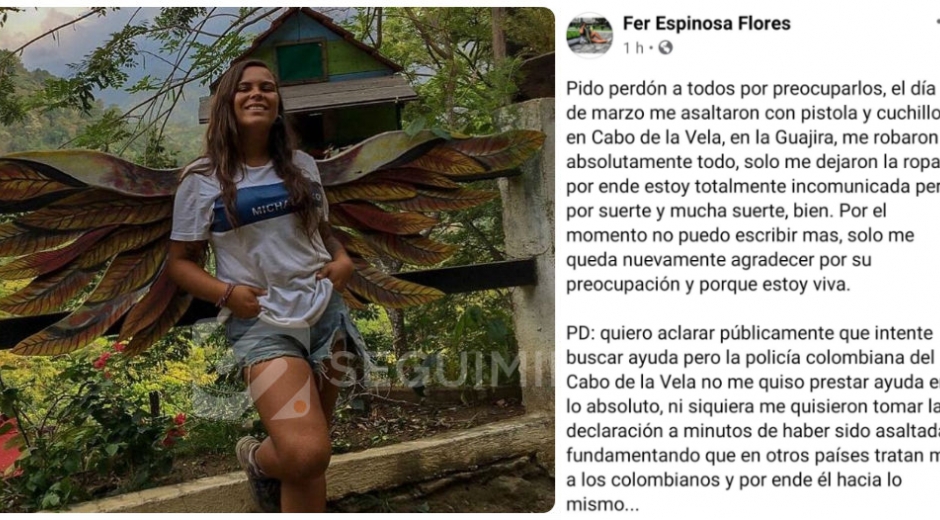 Archivo Este texto lo publicó la chilena en sus redes sociales.