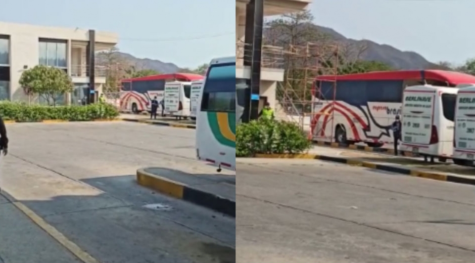 Captura de pantalla Bus de Brasilia donde llegó la mujer procedente de Bucaramanga.