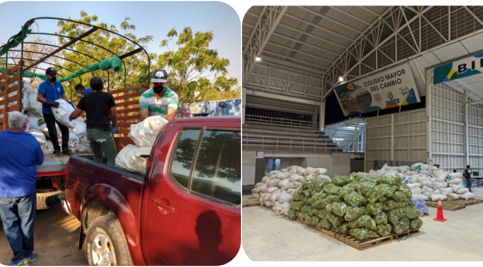  Las donaciones se realizaron por intermedio de Banco de Alimentos de la Pastoral Social de Santa Marta y el Banco de Alimentos de la Gobernación del Magdalena.