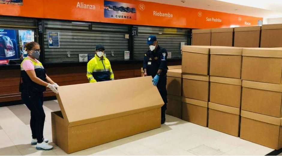 Ataúdes en Ecuador.