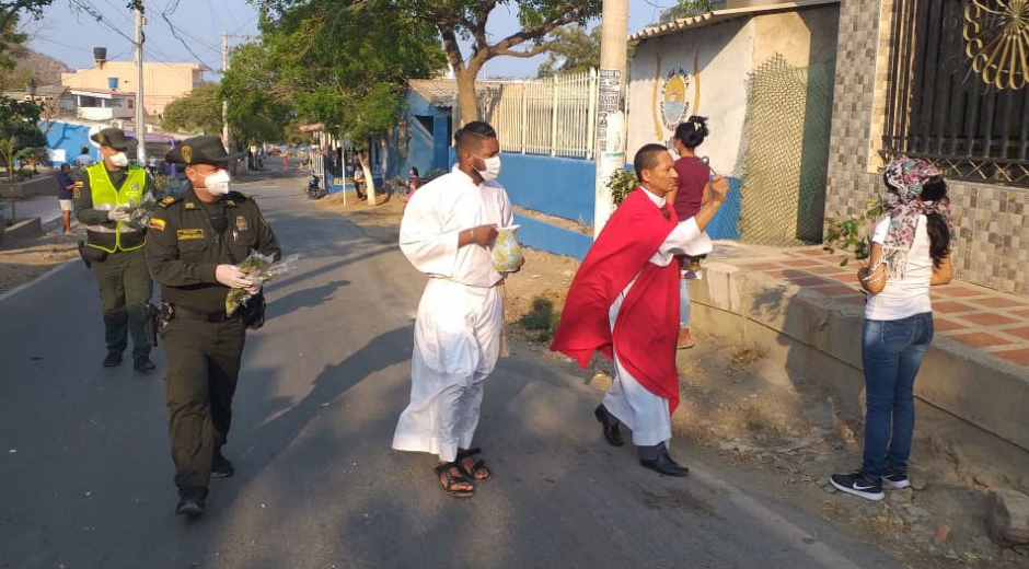 Recorrido en el Domingo de Ramos.