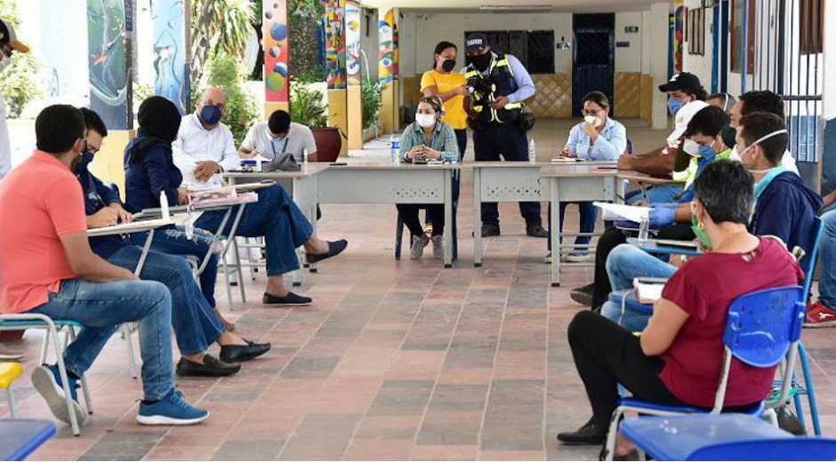Alcaldía Espacio de diálogo entre propietarios y empresas.