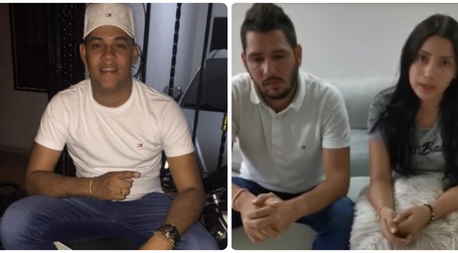Junior Campo (izquierda) fue asesinado el 5 de mayo. A la derecha, César y su novia cuentan su testimonio.