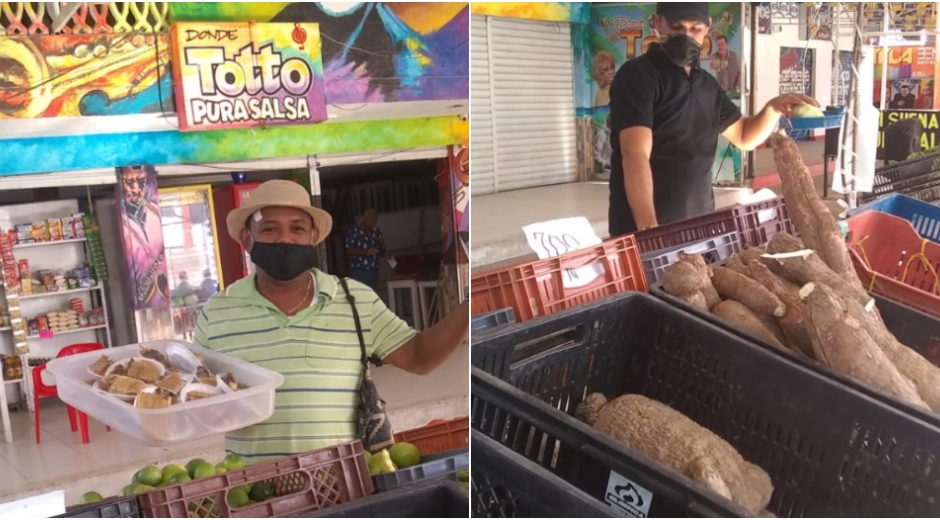 Desde hace ocho días Totó abrió como una venta de verduras y frutas. 