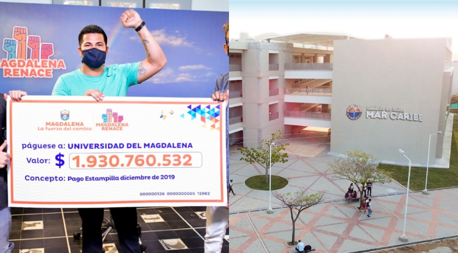 Cortesía La administración departamental giró 1.930 millones de pesos para el pago de las estampilla pro-Universidad del Magdalena
