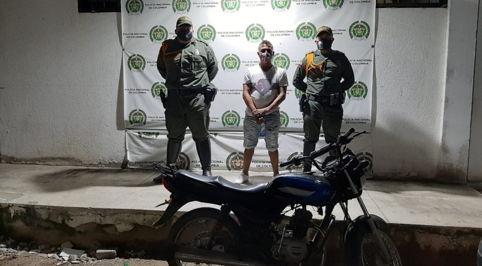 Policía de Santa Marta El capturado sería el responsable del homicidio de 'El Monro'.