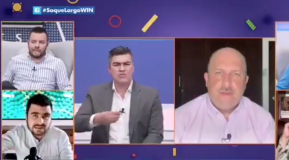Captura de pantalla Momento del debate en Win Sports.