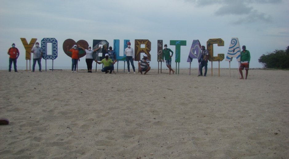 Playa del sector de Buritaca lista para atender a sus visitantes. 