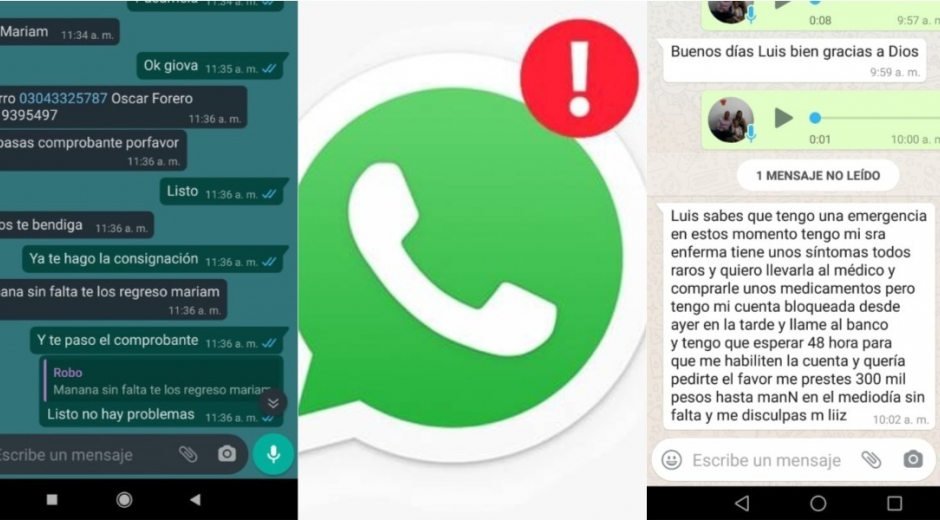 Estafa por whatsapp