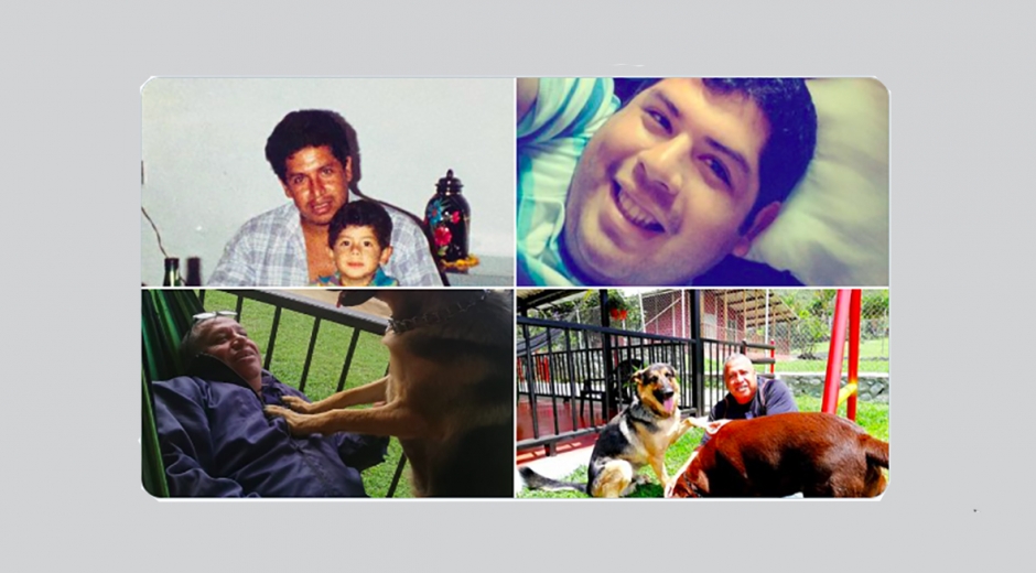 El joven compartió en su cuenta de Twitter varias fotos de su padre, fallecido por Covid-19