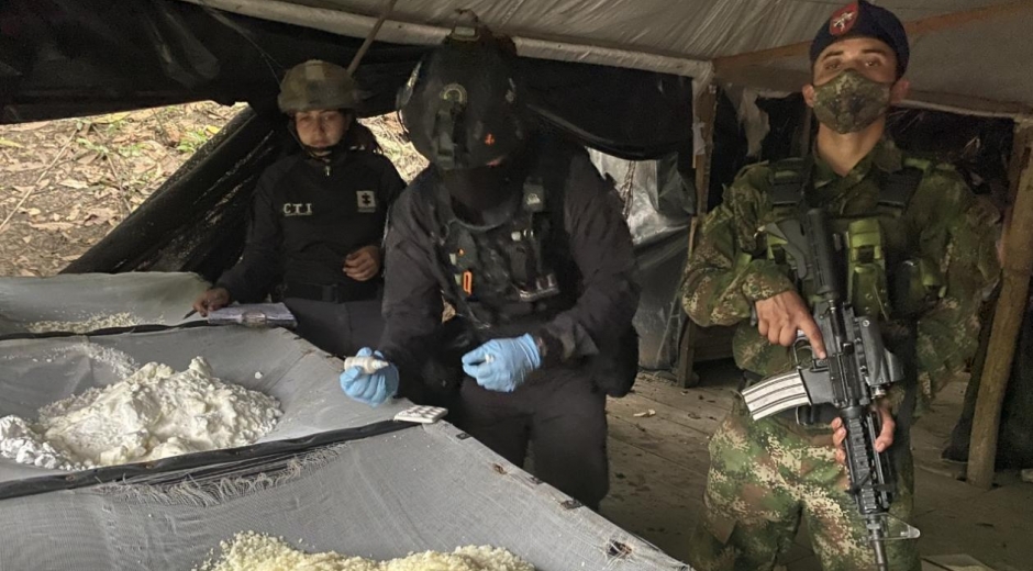 Droga incautada en Nariño.