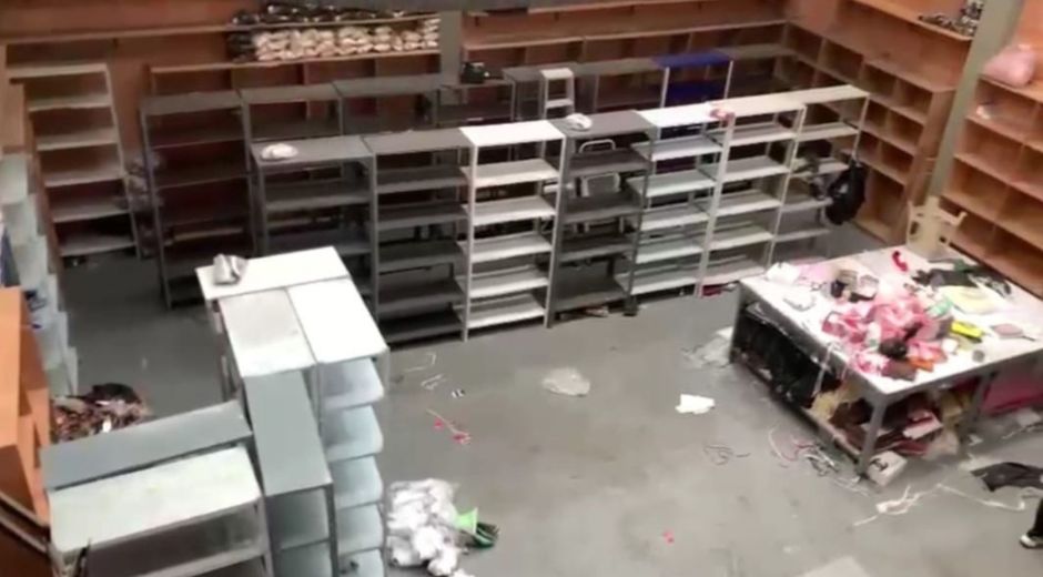 Seguimiento Así quedó el local que saquearon en Bogotá.