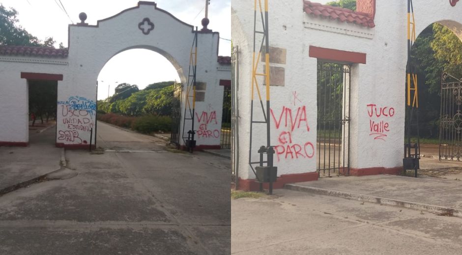 Así quedó la entrada de la 'Quinta'.