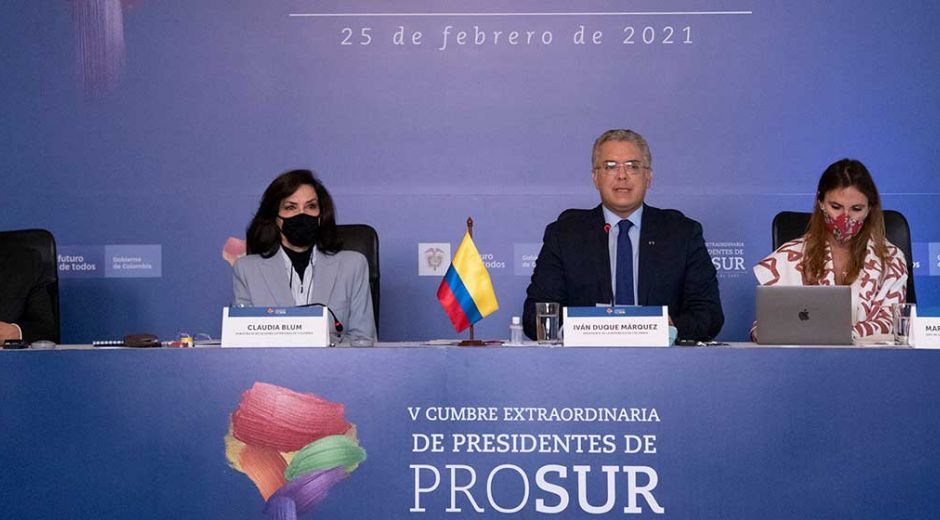 Apertura de la Quinta Reunión Extraordinaria de Presidentes del Foro para el Progreso de América del Sur.