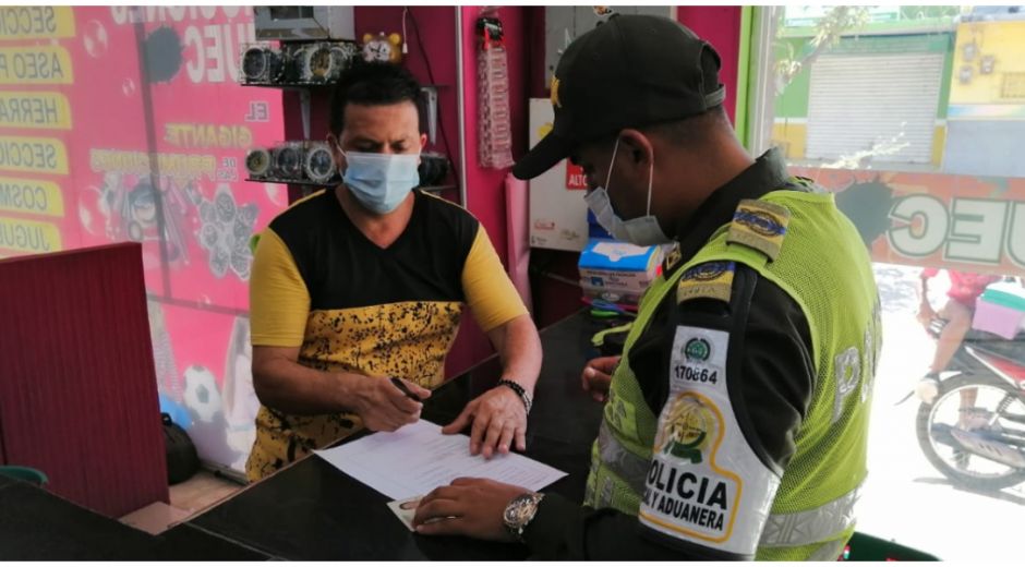 Polfa Policía Fiscal y Aduanera realizó visitas de control aduanero al comercio del municipio.