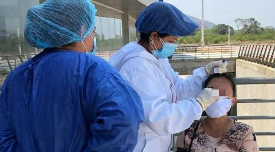 Toma de muestras para detectar Covid-19.