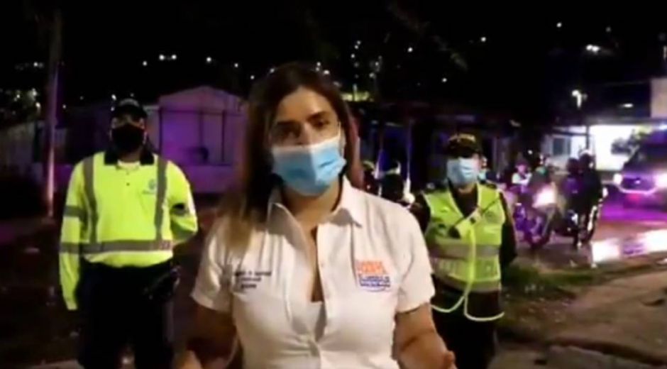 Sandra Vallejos en el barrio El Pando. cortesía