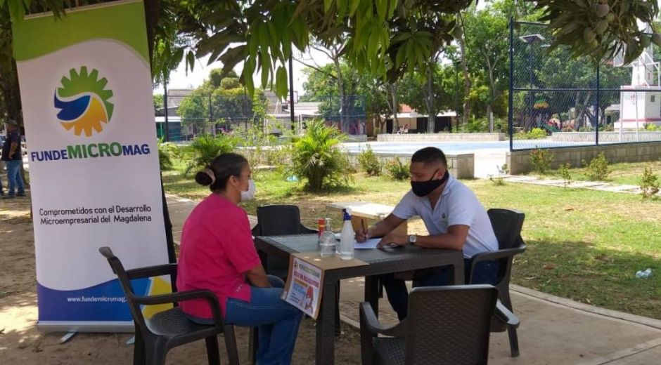 Fundemicromag en ayuda a los empresarios de Santa Marta. cortesía