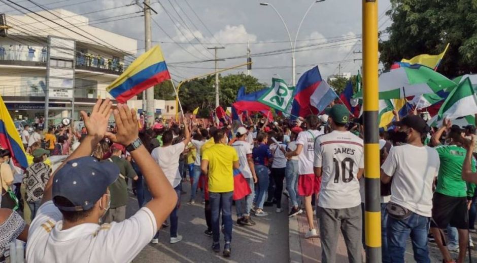 Marchas en Santa Marta.