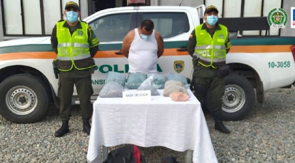 Transportaba 14 kilos de cocaína 