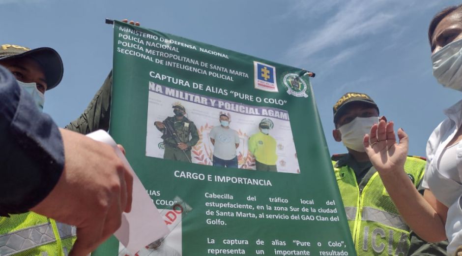 La captura de este sujeto se efectuó en Cartagena. 