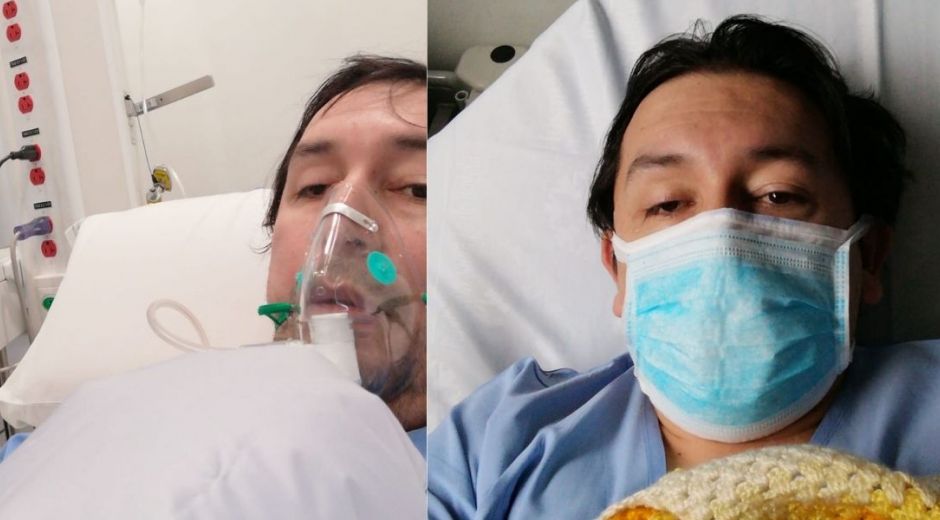 Imágenes de Nelson Díaz cuando estaba hospitalizado 