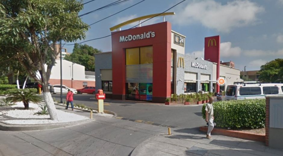 Esta fue la sede del McDonalds afectada.