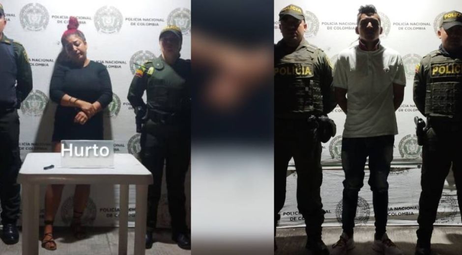 Capturados por el delito de hurto.