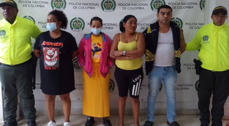 Presuntos integrantes de Los Malamberos, quienes fueron enviados a prisión como posibles autores de tráfico de estupefacientes en Malambo