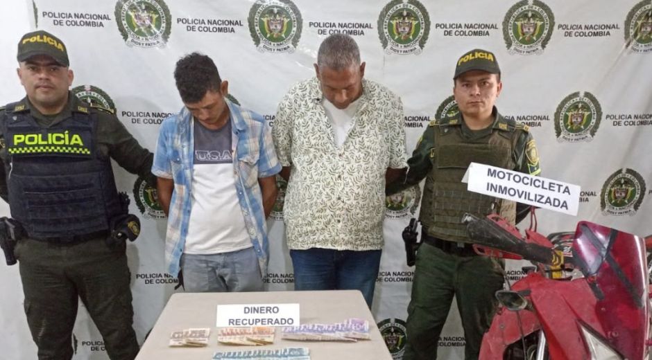 Policía del Magdalena Capturados por hurto.