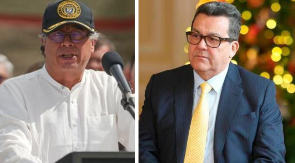 Cortesía Gustavo Petro y el presidente de Colpensiones.