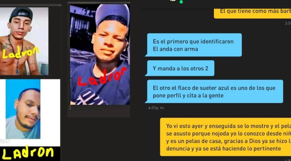 Fotos publicadas en Grindr.